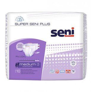 Підгузки SUPER SENI PLUS Medium (2) 10 шт &mdash; фото упаковки | аптека Добрий Доктор
