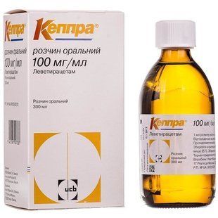 Кеппра 100 мг-мл оральний розчин 300 мл Леветирацетам &mdash; фото упаковки | аптека Добрий Доктор