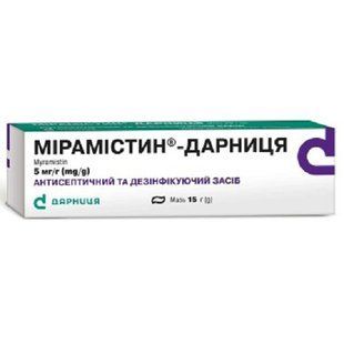 Мирамистин-Дарница 5мг-г мазь 30г &mdash; фото упаковки | аптека Добрый Доктор