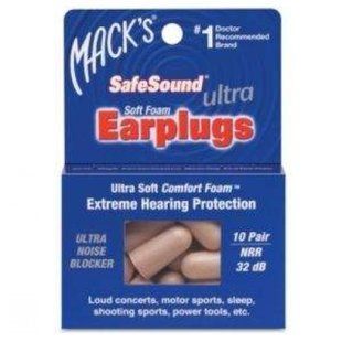 Беруші MACKS Ultra SafeSound 10 пар 32Дб &mdash; фото упаковки | аптека Добрий Доктор