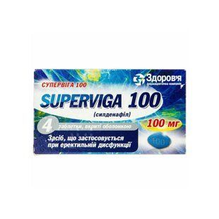 Супервига таб. 100мг №4 &mdash; фото упаковки | аптека Добрый Доктор