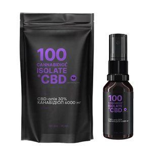 Канабідіол CBD isolate-олія 30% спрей натуральний смак, 120 доз, 20 мл &mdash; фото упаковки | аптека Добрий Доктор