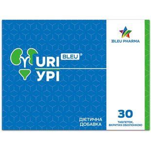 Uri Bleu Урі Блу таблетки №30 &mdash; фото упаковки | аптека Добрий Доктор