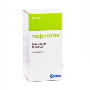 Тафлотан 15мкг-мл глазные капли 2,5мл Тафлупрост &mdash; фото упаковки | аптека Добрый Доктор