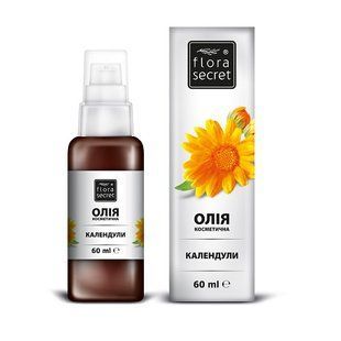 Календулы косметическое масло 60мл Flora Secret &mdash; фото упаковки | аптека Добрый Доктор